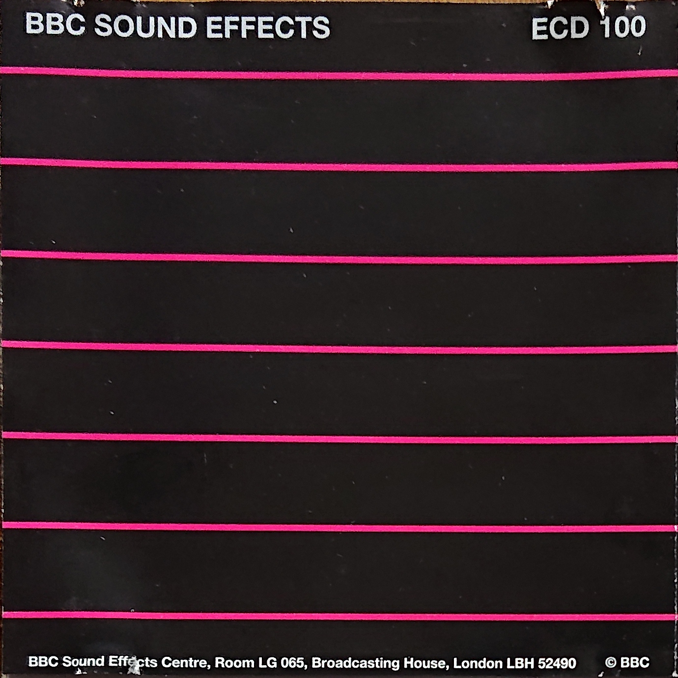 Middle of cover of ECD 100